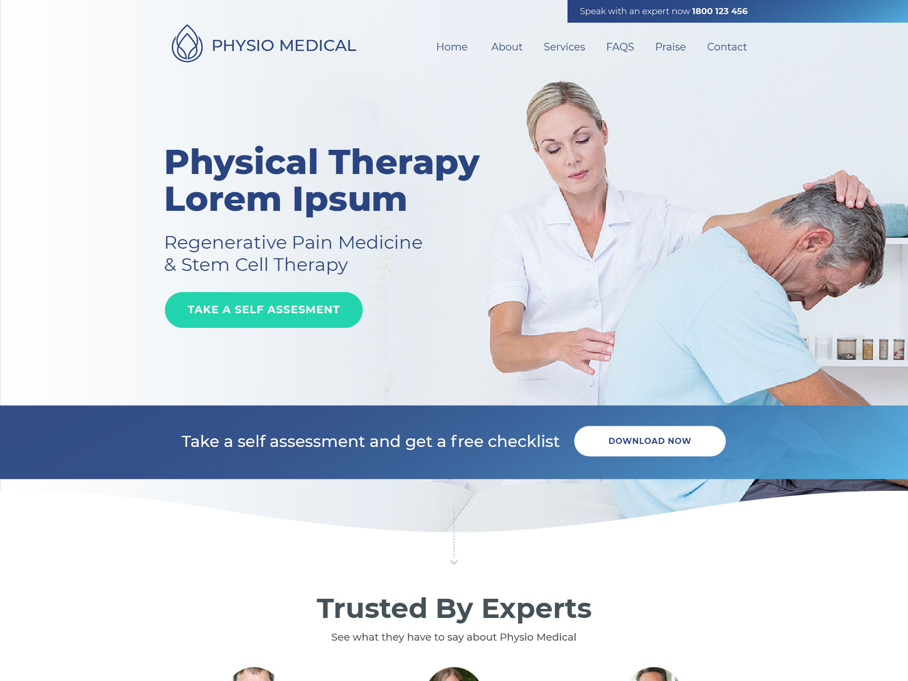 screenshot of Physical Therapy 2 website